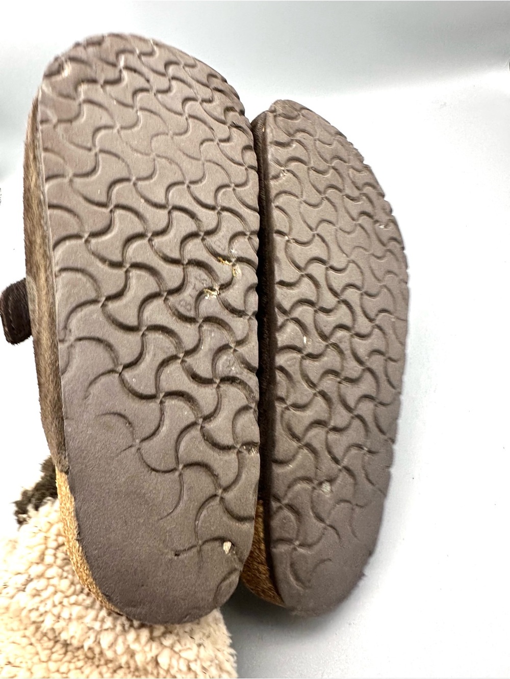 Birkenstock Boston Shearling Suede Clogs Brown Womens 40 Regular Width 0259061 - Picture 3 of 5